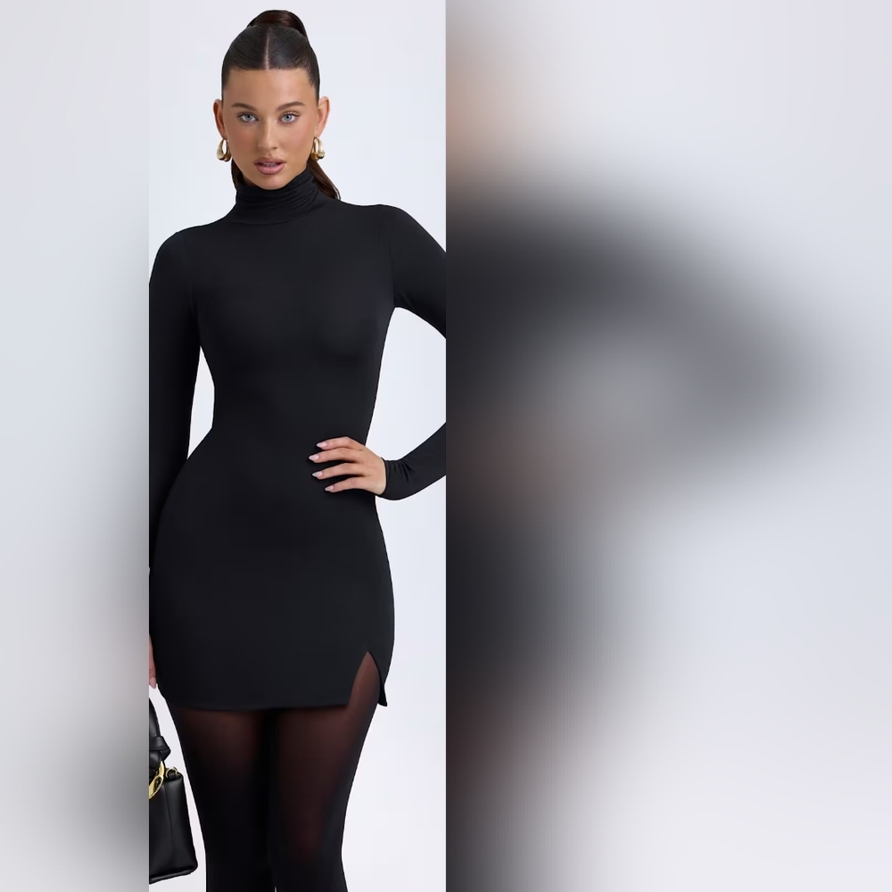 Princess Polly Amira Turtleneck Mini Dress